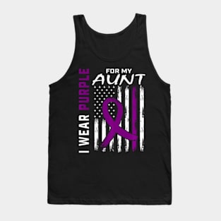 Purple For My Aunt Epilepsy Flag Support Tank Top